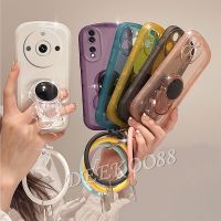 เคสโทรศัพท์สำหรับ Realme11Pro + Realme 11 Pro Plus Pro + C53 NFC 4G 5G 2023เคสสมาร์ทโฟนใหม่พร้อมที่วางอวกาศนักบินอวกาศน่ารัก + สายรัดข้อมือป้องกันการกันตกกระแทก