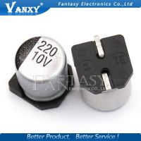 10PCS Electrolytic capacitor 10V220UF 6.3*5.4mm SMD aluminum electrolytic capacitor 220uf 10v WATTY Electronics