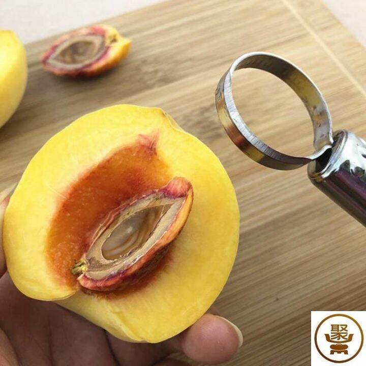 Yellow peach pit machine stainless steel peach pit tool knife fruit pit