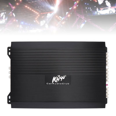 เครื่องขยายเสียงสเตอริโออะลูมินัมอัลลอยคลาส AB ดิจิตอล4ช่อง1700W รถยนต์ไฟฟ้าสูงสำหรับรถยนต์/บ้านมีอินดิเคเตอร์ LED (สีดำ)