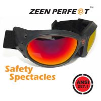 แว่นยางรัด ZEEN PERFECT 6596 Goggle ANSI Z87.1 ใส่ขับมอเตอร์ไซค์ กันลมกันฝุ่น เศษหินกระเด็น มียางขอบเบ้าตา ป้องกัน UV400