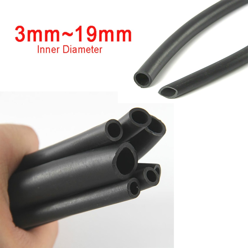 3mm-25mm Black Nitrile Rubber Fuel Tubing Petrol Diesel Oil Tube Line Hose Pipe 