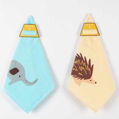 1 Pc 34x34cm 100% Cotton Children Cartoon Animal Printed Square Handkerchief Baby Face Towel