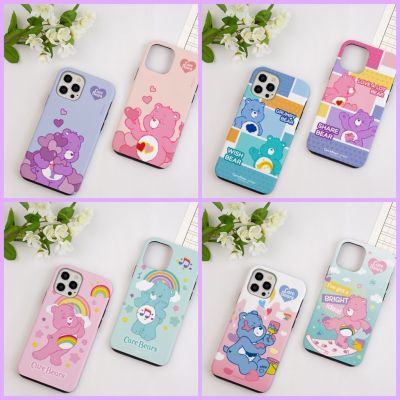 🇰🇷 Compatible for iPhone 14 Care Bear Korean Phone Case Collection Hard Bumper Protective Max Mini Samsung Galaxy s22 Made in Korea coquad
