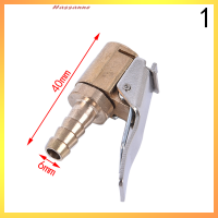 Hassanne ทองเหลืองรถยนต์ยาง Inflator Valve Connector Air Chuck ยางคลิปล็อค-บนอะแดปเตอร์รถยนต์