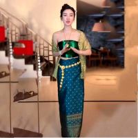 ☒  Five woolly backless Thai photo studio folk dance suit strapless dresses in xishuangbanna dai clothing female