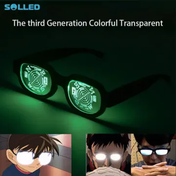 LED Luminous Glasses Funny Anime Cosplay Costumes Props Popular Onlin   fortunecosplay