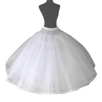 J60E Womens 8 Layers Tulle Ball Gown Bridal Wedding Dress Petticoat with No Rings Evening Prom Crinoline Half Slip Puffy