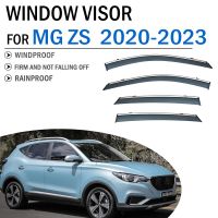 สำหรับ MG ZS 2020 2021 2022 2023ที่บังแดดคิ้วกระจกรถที่บังกันน้ำฝนจากดวงอาทิตย์อุปกรณ์ตกแต่งรถยนต์