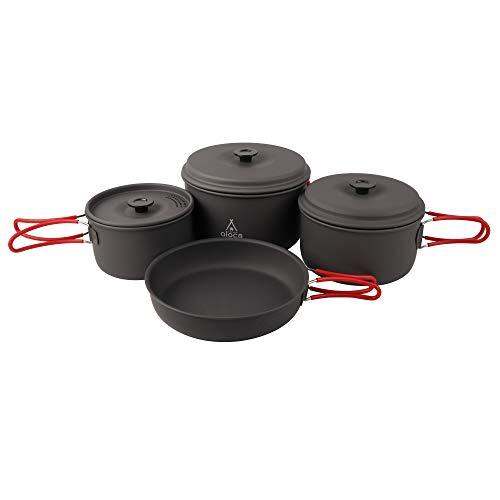 [PREORDER] Alocs Camping Cookware Pots and Pans Set Backpacking Mess kit for Hiking Picnic