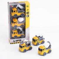 ProudNada Toys ของเล่นเด็กชุดรถก่อสร้าง 3 คัน TENG LONG DA TRUCK Super Power INERTIAL CAR NO.2621-2