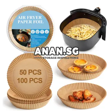 50 100pcs Disposable Air Fryer Liners 6 3 Round Paper Liner For Air Fryer  Basket Non