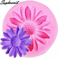 Sophronia Daisy Candle Moulds Soap Mold Kitchen-Baking Resin Silicone Form Home Decoration 3D DIY Clay Craft Wax-Making M850 Bread Cake  Cookie Access