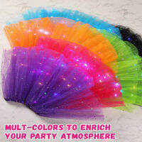 [ Star Fun]LED Tulle Tutu กระโปรง Light Up สำหรับสาวผู้หญิงบัลเล่ต์เต้นรำเทศกาลชุดคอสเพลย์ Glow In The Dark Party เด็ก Fairy ของขวัญ