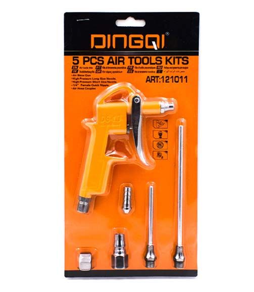 dingqi-ปืนฉีดลม-5-ตัวชุด-air-tools-kits-ปืนฉีดลมปากผสม-5-ตัว-ชุด-dingqi121011