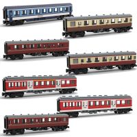 City Train Set Vehicle Cargo Passenger Car Railway Station Model Building Blocks Brick Tracks Carriage Kid Toys