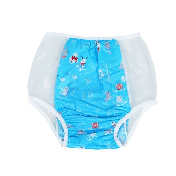 BESTOICE 1 S/M/L/XL PRINT Reusable Teen Adult PVC Diaper Nappy Incontinence ABDL Age Role Play
