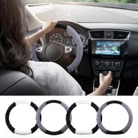 Fuzzy Steering Wheel Cover Soft Warm Non-slip Fluffy Winter Plush Steering Wheel Cover Universal Furry Car Interior Handlebar Cover Steering Wheel Accessories convenient