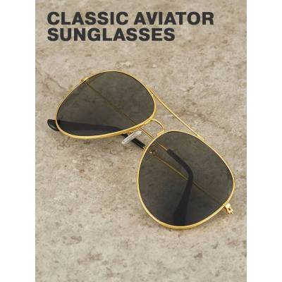 แว่นกันแดดแฟชั่น แว่นกันแดด แว่นกันแดดกรอบกลม แว่นกันแดด แว่นตา กรอบทอง แว่นทรงคลาสสิค Classic Sunglasses แว่นตา