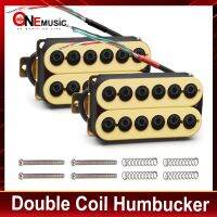 โลหะปรับขนาดได้ขดลวดคู่รถปิคอัพกีตาร์ไฟฟ้า Humbucker Punk งาช้าง