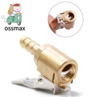 OSSMAX วาล์วสูบลมตัวต่อคอมเพรสเซอร์แบบเร็วหัวฉีดพ่นแบบคลิปแบบสูบลมได้ตัวหนีบยางหางปั๊มลมยางเติมลมได้รถยนต์ทนทาน