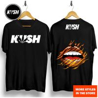 2023 newhot จุดอัพเกรดผ้าฝ้าย kush เครื่องแต่งกายริมฝีปากสดใส kush พิมพ์ bult พรีเมี่ยมคุณภาพแฟชั่นลวก U nisex ยอด TEE