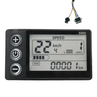 Waterproof Electric Bike LCD Display 24V-60V S866 for Electric E-Bike Scooter(SM Plug)