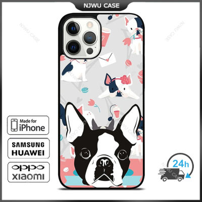 Boston Terrier Dog Phone Case for iPhone 14 Pro Max / iPhone 13 Pro Max / iPhone 12 Pro Max / XS Max / Samsung Galaxy Note 10 Plus / S22 Ultra / S21 Plus Anti-fall Protective Case Cover