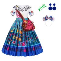 Princess Costume Mirabel Encanto Costume For Girls Halloween Kids Birthday Gift Party Dress Cosplay Girls Dress