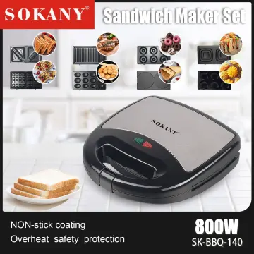 3 In-1 Electric Waffle Maker Grill Sandwich Cake Waffle Machine