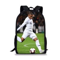 【jw】卐✕✗ Futebol-estrela-Kylian Mbappé Mochilas Escolares Para Meninos Meninas Print School Backpacks Kids Jardim de Infância Mochila Homens Criança Mochil