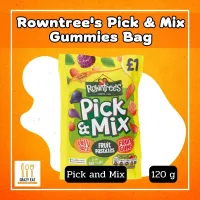 ขายดี Best Seller Rowntrees Pick &amp; Mix Gummies Bag 120g ราน์ทรี พิค &amp; แมช เยลลี่ผลไม้เคลือบน้ำตาล120g พร้อมส่ง