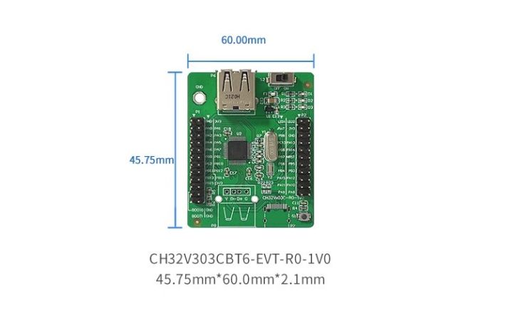 ch32v303cbt6-evaluation-board-evt-system-board-mcu-intelligent-risc-v-mcu-demo-board-kit