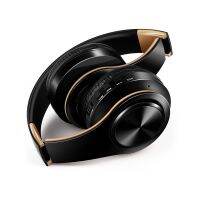 Men Gift Gold Wireless Headphones Bluetooth Earphone Stereo Headset with Build-in MIC with 3.5mm Jack for Xiaomi Samsung