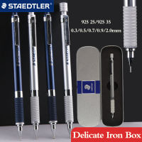 STAEDTLER ดินสอกด925 2535 Metal Barrel Low Center Gravity 0.30.50.70.9Mm Professional Drawing Handdrawn Sketching