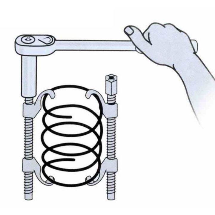 ชุดถอดคอยล์สปริงโช๊ค-ตัวกดสปริงโช้ค-รั้งสปริงโช้ค-ถอดสปริงโช้ค-ตัวเหนี่ยวสปริงโช๊ค-ตัวกดสปริงโช๊คแบบขันเกลียว-เพื่อถอดสปริง
