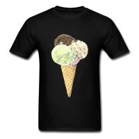 I Is for Ice Cream T Shirt Men  T-shirt Print Black Tshirts Lovers Clothing Couple Match Summer Tops Tees Mother Day Gift เสื้อยืดวันแม่ วันแม่ แม่คือทุกสิ่ง