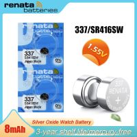 1-10ชิ้น Renata 337 SR416SW LR416 AG6 337A 1.55V แผงปุ่มแบตเตอรี่เงินออกไซด์สำหรับหูฟัง LED นาฬิกาแบตเตอรี่สวิสทำ