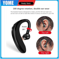 YOME Original V5.0หูฟังบลูทูธไร้สาย,หูฟังแฮนด์ฟรีชุดหูฟังสไตล์ธุรกิจหูฟังไร้สายขนาดเล็กพร้อมไมค์