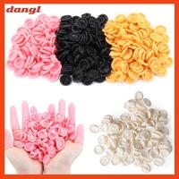 DANGL 100/300PCS ป้องกันไฟฟ้าสถิตย์ เครื่องมือทำเล็บ แบบใช้แล้วทิ้ง เตียงเด็ก ปลอกนิ้ว ถุงมือยาง ถุงมือป้องกันปลายนิ้ว