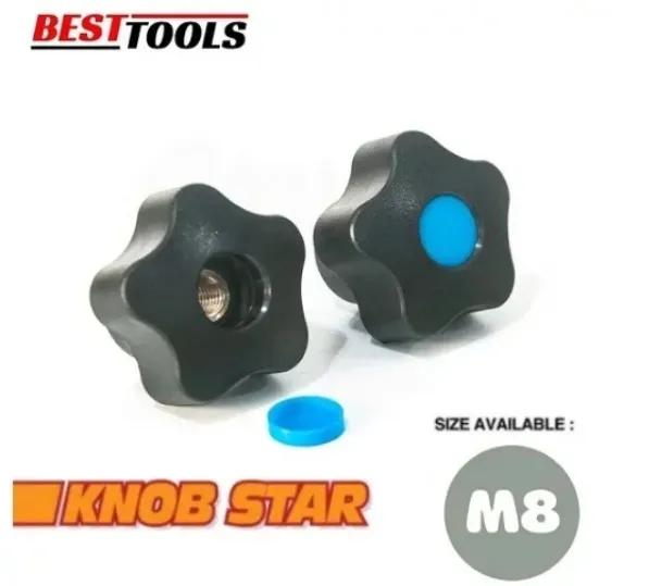 Knop Bintang Mur Bintang Star Knob Female Thread Screw Star Tebal dan