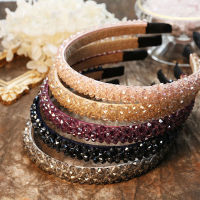 ORDINA สุภาพสตรี เกาหลี กิ๊บติดผม แฟชั่น Rhinestone สี่แถว คริสตัล เครื่องประดับผม ที่คาดผม หมวก ที่คาดผม