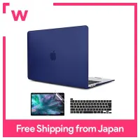 TwoL MacBook Pro 13เคส2022 2021 2020 A2289 A2338 M1 M2รองรับเคสแข็งด้านความร้อนกันกระแทกปรับปรุงการจัดการความร้อนผิวด้าน + ฝาครอบแป้นพิมพ์ภาษาญี่ปุ่น Mac Pro 13สัมผัสบาร์สีกรมท่าใหม่ล่าสุด