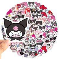 [COD] 100pcs Cartoon Kuromi Stickers Childrens G uitar Car Computer Wholesale