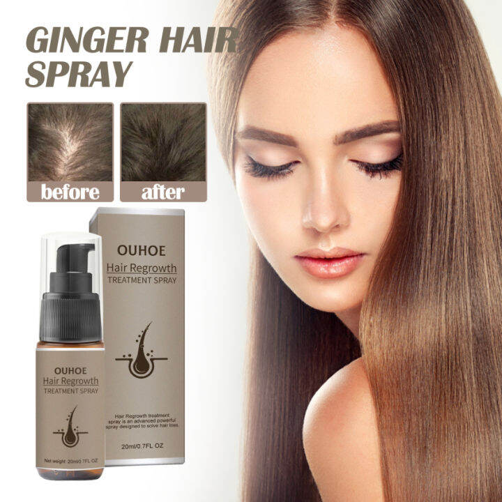 Ginger Hair Growth Serum Spray Powerful Anti Hair Loss Treatment