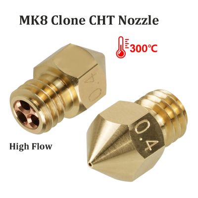 【CW】 4pcs MK8 Nozzles Clone CHT Nozzle Printer Parts Hotend Ender 3 CR10 KP3S 1.75/3mm Filament