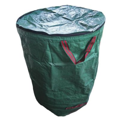1 PCS Big Capacity Garden Bag Reusable Leaf Sack Foldable Garden Garbage Waste Collection Container Storage Bag 500L