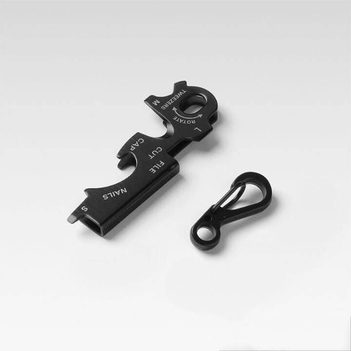 KUVN 1PC 8 Tool In 1 Key Ring Multifunction EDC Multi Pocket Keytool