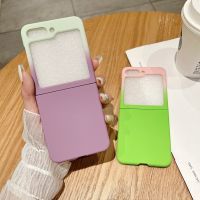 เคสโทรศัพท์มือถือแบบไล่ระดับสีปลอกสำหรับ Samsung Galaxy Z Z Flip5สีลูกกวาดสำหรับ Z Flip5 Flip Z 5