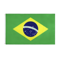 ธงชาติ ธงตกแต่ง ธงบราซิล บราซิล brazil ขนาด 150x90cm ส่งสินค้าทุกวัน ธงมองเห็นได้ทั้งสองด้าน สหพันธ์สาธารณรัฐบราซิล Brasil